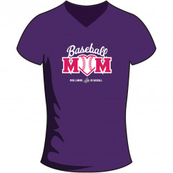 T-shirt "Baseball Mom" mauve